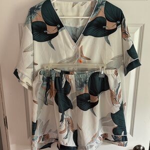 Summer pajama set Elastic Waist Pajama Set/Lounge Wear Size 3X